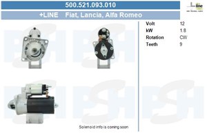 Startmotor, ALFA ROMEO,FIAT,LANCIA,OPEL,VAUXHALL, 55353857, 55585237, 581719