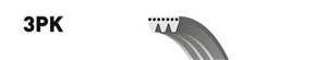Flerspårsrem, FIAT,FORD,FORD USA,HYUNDAI,LANCIA,MAZDA, 3954187, 46770221, 571702D001, 571702D100, 71739619, 71749429, 7204039, 7750728,