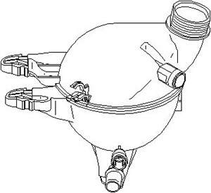 Expansionskärl, kylvätska, CITROËN,DS,OPEL,PEUGEOT, 1323 T9, 98 007 772 80