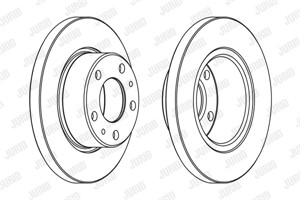 Bromsskiva, Framaxel, IVECO DAILY Buss III, DAILY Flak/chassi III, DAILY Skåp III, 42470836, 5 003 6590, 5 00306590, 500306590, 50036590