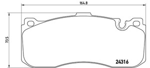 Bromsbeläggsats, Framaxel, BMW,MINI, 34106860642, 34116784807, 34116786044, 34116797860