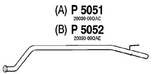 Avgasrör, Mitt, NISSAN,OPEL,RENAULT, 20030-00QAC, 58544222, 8200210915