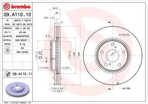 Bromsskiva, Framaxel, LEXUS ES, RX, TOYOTA CAMRY Sedan, HARRIER, HIGHLANDER / KLUGER, 4351233100, 4351248011