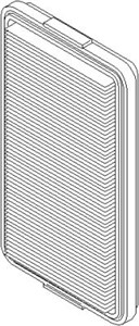 Luftfilter, BMW 3 [E21, E30], 3 Cabriolet [E30], 5 [E12, E28], 7 [E23], 1372 1 261 012, 1372 1 271 254