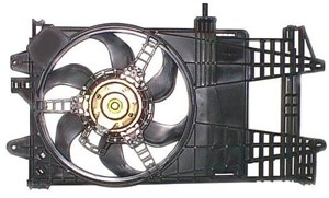 Fläkt, kylare, FIAT IDEA, PUNTO, LANCIA YPSILON, 11213-75020, 4F0 511 115 BR, 51708405, 51738360
