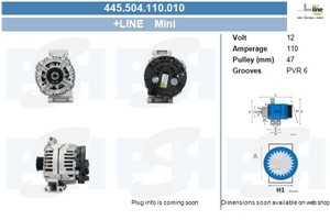 Generator, MINI MINI, MINI Cabriolet, 12317550224, 12317550319, 12317550997, 12317559223, 7550319, 755922301