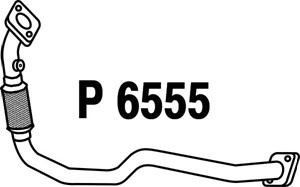 Avgasrör, Fram, TOYOTA RAV 4 I, 17410-7A610
