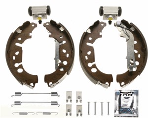 Bromsbackar, sats, Bak, FIAT FIORINO Skåp/stor limousine, GRANDE PUNTO, LINEA, PUNTO, PUNTO EVO, PUNTO Skåp/halvkombi, QUBO