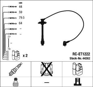 Tändkabelsats, TOYOTA RAV 4 I, RAV 4 Cabrio I, 9091921591