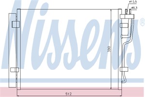 Kondensor, klimatanläggning, HYUNDAI i30, i30 Kombi, KIA CEE'D Halvkombi, CEE'D SW, PRO CEE'D, 97606-1H600, 97606-1H601, 97606-2H600, 97