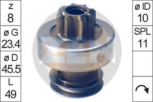 Frihjulsväxel, startmotor, DACIA,NISSAN,RENAULT