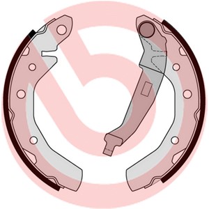 Bromsbackar, sats, Bakaxel, CHEVROLET MATIZ, SPARK, DAEWOO MATIZ, 5320070810, 5320070810000, 96268079, 96268686, 96288490, 96446177, 964