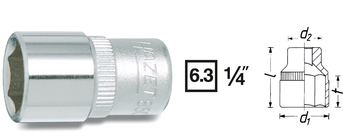 Hylsa 1/4" 5.5mm