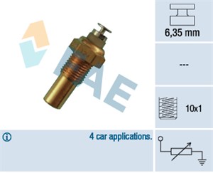 Kylvätsketemperatur-sensor, VOLVO 240, 240 Kombi, VW GOLF II, 035 919 501, 055230822, 06 49 007, 06 49 012, 06 49 013, 06 49 014, 06 49