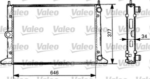 Kylare, motorkylning, FORD GALAXY I, SEAT ALHAMBRA, VW SHARAN, 7258107, 7M0121253B