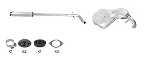 Avgasrör, VOLVO S60 I, 30636377, 30652229, 30919995, 6842636, 8683010, 9179056, 9186408, 9292903, 9979238