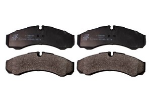 Bromsbeläggsats, Framaxel, IVECO, 2994086, 2995631, 2995693, 2996091, 2996605, 2997702, 42470835, 42548191