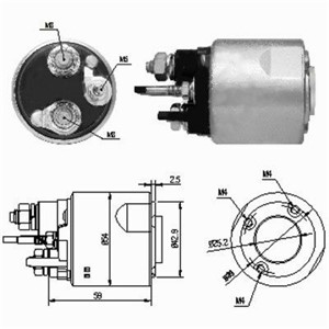 Magnetswitch, startmotor, DACIA,RENAULT, 23300-00Q0F, 23300-00QA0, 23300-00QAX*, 77 11 135 335*, 77 11 135 849*, 82 00 182 178, 82 00 26