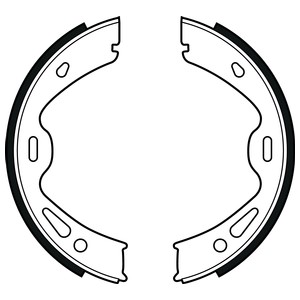 Bromsbackar, sats, Bakaxel, PORSCHE, 92835209700, 92835209710, 99635299300, 99635299301, 99635299302, 99735299301, 99735299302