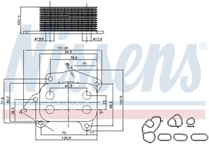 Oljekylare, motor, CITROËN,FORD,MAZDA,PEUGEOT,SUZUKI,TOYOTA,VOLVO, 1103 K0, 1103 N9, 1103.K2, 1145941, 1145954, 1359937, 1474845, 148912
