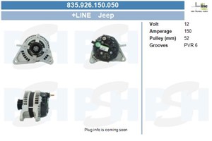 Generator, JEEP COMMANDER, GRAND CHEROKEE III, 56044380, 56044380AI, 56044380AJ