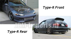 Frontspoiler, Fram och bak