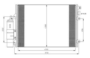 Kondensor, klimatanläggning, DACIA,RENAULT, 541 131 01 31, 6001550660, 8200090213, 8200241088, 8200513983, 8200682406, 8660003444