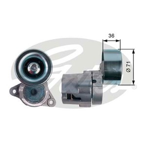 Spännrulle, flerspårsrem, MAZDA 3, 3 Sedan, 5, 6 Hatchback, 6 Kombi, 6 Sedan, 6 Station Wagon, RF7J-15-980, RF8D-15-980
