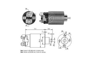 Magnetswitch, startmotor