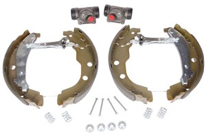Bromsbackar, sats, Bakaxel, PEUGEOT 406, 406 Break, 406 Coupé, 42418A, 427108