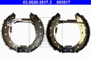 Bromsbackar, sats, Bakaxel, DACIA,RENAULT, 60 01 547 627, 77 01 208 114