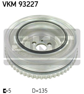 Remskiva, vevaxel, FIAT PANDA, PANDA Skåp/halvkombi, PUNTO, PUNTO Skåp/halvkombi, LANCIA YPSILON, 55202555, 55205471