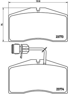 Bromsbeläggsats, AUDI A8 D2, 4D0698151L, 4D0698151Q