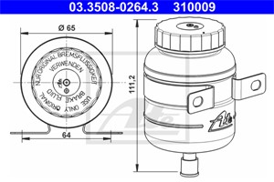 Expansionskärl, bromsvätska, MERCEDES-BENZ T2/L Flak/chassi, T2/L Skåp, T2/L Specialfordon, T2/L Tipp, 000 430 47 02, 000 431 47 02, 000