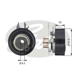 Spännrulle, kamrem, SEAT CORDOBA, IBIZA II, VW FOX Halvkombi, GOL V, POLO Sedan IV, 030109243L, 030109243M, 030109243Q
