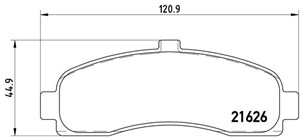 Bromsbeläggsats, NISSAN MICRA II, 410601F025, 410606F625, 410606F626, 4106099B25, 4106099B26, 41060BF625, 416099B26