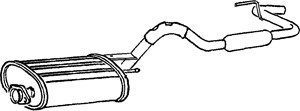 Bakre ljuddämpare, Bak, MITSUBISHI L200, MR127383, MR552486