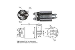 Magnetswitch, startmotor, HONDA,ISUZU,NISSAN,OPEL, 23343-C0600, 31204-634-670, 31204-634-671