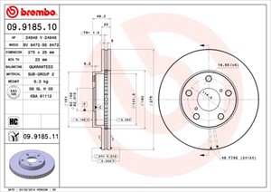 Bromsskiva, Framaxel, TOYOTA RAV 4 II, 4351242030, 4351242031, 4351242032