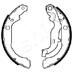 Bromsbackar, sats, Bakaxel, DACIA DUSTER, DUSTER Skåp/SUV, 440607493R