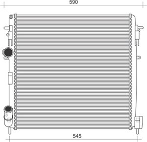 Kylare, motorkylning, NISSAN KUBISTAR Skåp, RENAULT KANGOO, KANGOO Express, 2140000QA8, 2140000QAA, 8200072713
