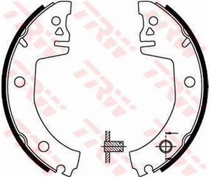 Bromsbackar, sats, Bakaxel, SKODA FAVORIT, FAVORIT Forman, FAVORIT Pick-up, 115 330 140, 115 330 141, 115 330 143, 115 330 144, 115 330