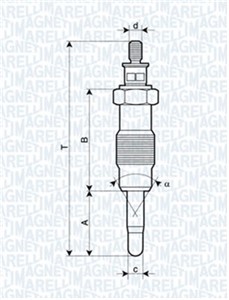 Glödstift, FIAT,FORD,OPEL,RENAULT, 44 03 145, 4403145, 5962.1F, 5962.1W, 7 088 988, 77 01 040 208, 77 01 414 081, 7777837, 8671004849, 8