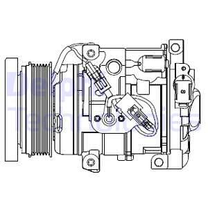 Kompressor, klimatanläggning, LEXUS LX, TOYOTA LAND CRUISER 200, 88320-6A320