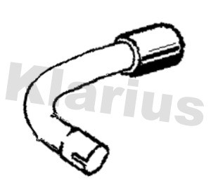 Avgasrör, Bak, VOLVO S60 II, V60 I, XC60 SUV I, 31274148, 31392521