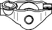Vipparm, ventiler, Avgas-/utsläppssidan, Insugssidan, CHEVROLET,OPEL,VAUXHALL, 06 40 025, 06 40 068, 09128346, 09129211, 6 40 025, 6 40