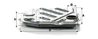 Hydraulikfilter, automatväxellåda, MERCEDES-BENZ,PORSCHE, 126 270 02 98, 126 277 02 95, 201 270 00 98, 201 271 03 80, A 126 270 02 98, A