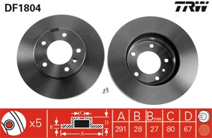 Bromsskiva, Framaxel, DAIMLER DAIMLER XJ, XJ 40, 81, JAGUAR XJ, JLM12304, JLM1826, JLM20341