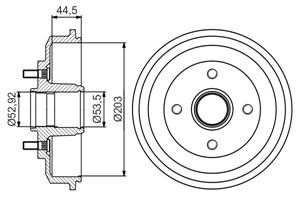 Bromstrumma, Bakaxel, FORD FIESTA V, FIESTA Van V, FUSION, 1151001, 1213352, 1315740, 1416191, 1507055, 4329656, 4345314, 7S61 1113 AA