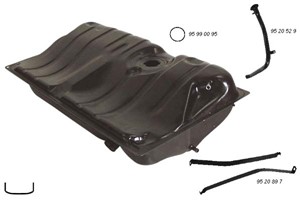 Bränsletank, VW GOLF I, GOLF Cabriolet I, JETTA I, SCIROCCO, 171 201 075Q